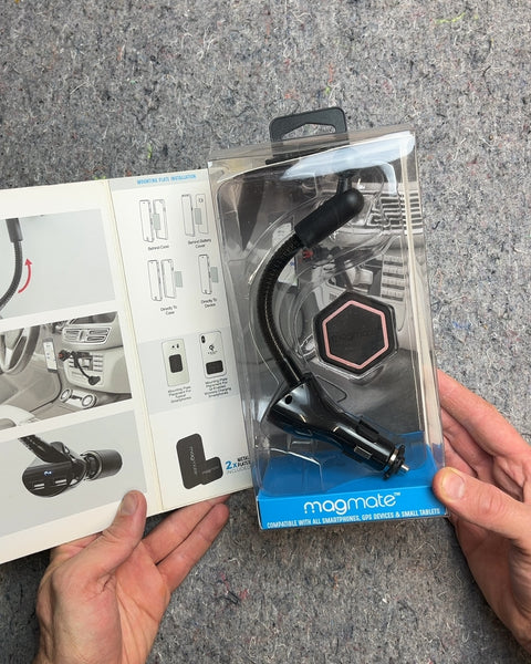 Magmate MagPower+ In-Car Dual USB Magnetic Power Mount