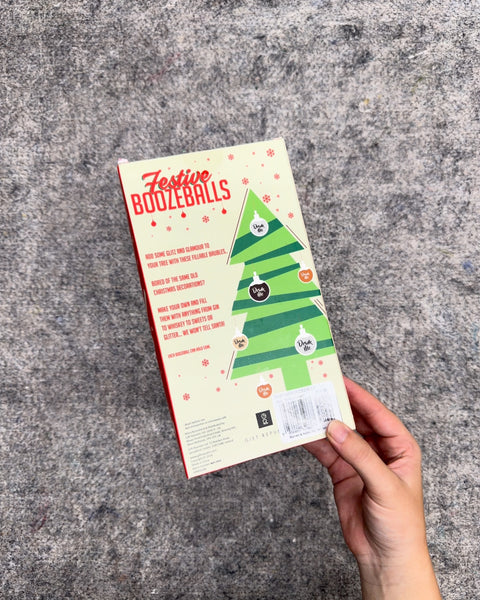 Gift Republic Festive Boozeballs Fillable Ornaments, Set of 6