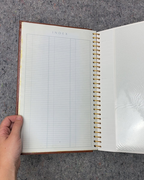 Brown Leatherette Photo Album
