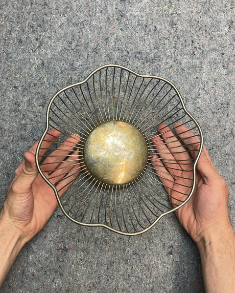 Scalloped Wire Fruit Bowl