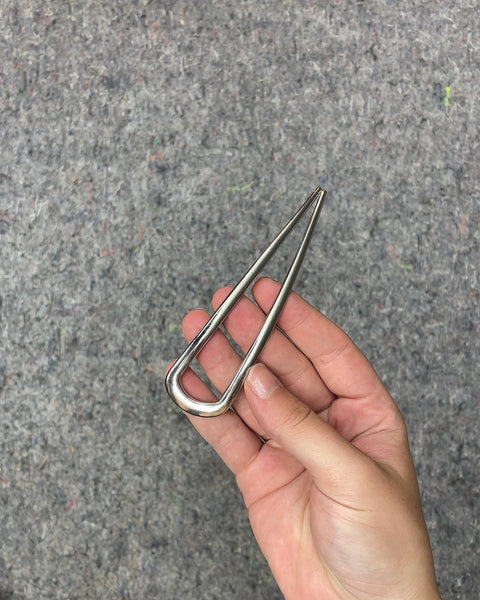 Silver Metal Hair Clip