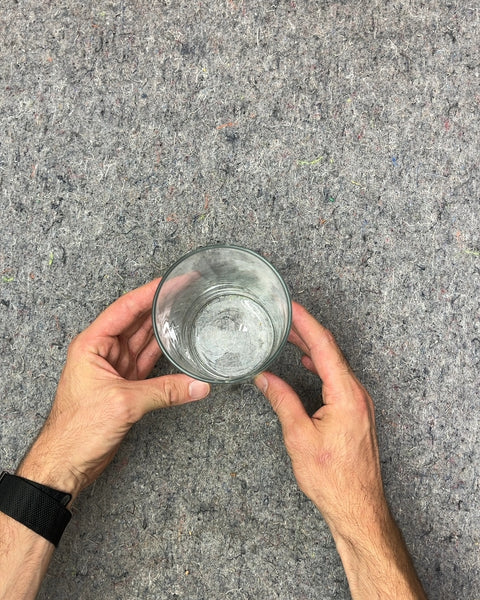 Clear Glass Cylinder Vase, H7"