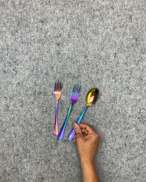 Iridescent Forks and Spoon Set