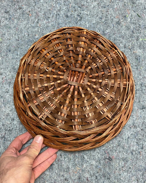 Woven Basket Tray, 12"