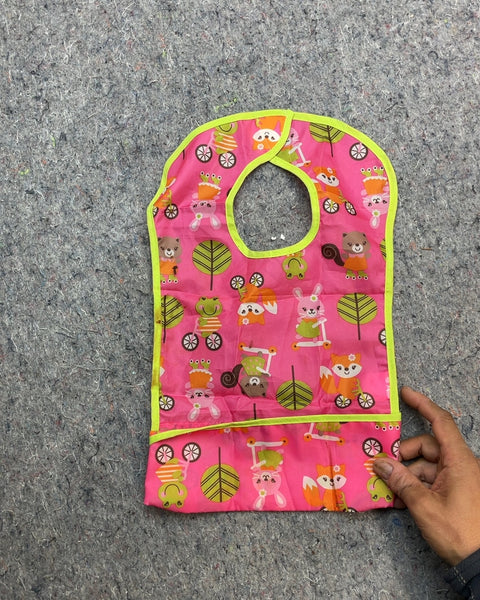 Pink Animal Print Baby Bib