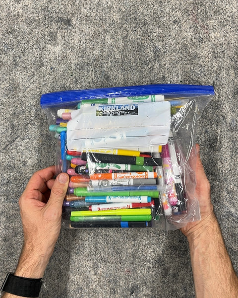 Assorted Kids Markers and Crayons
