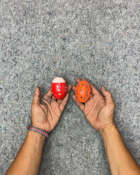 Red and Orange Egg Shakers
