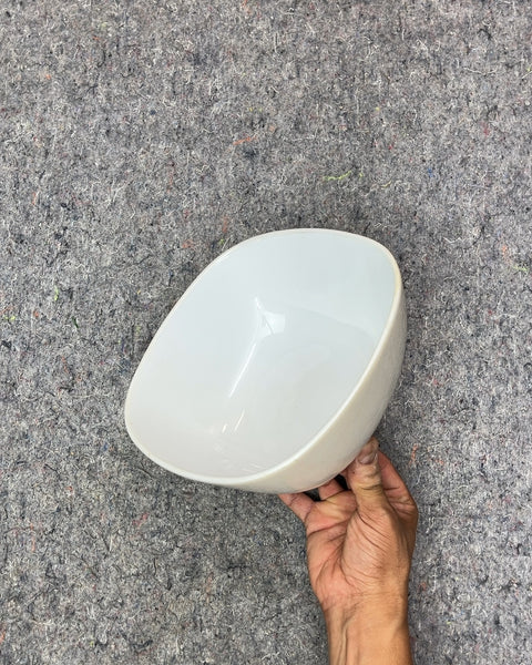 Gianna by Signature Housewares White Serving Bowl, 8" Diameter