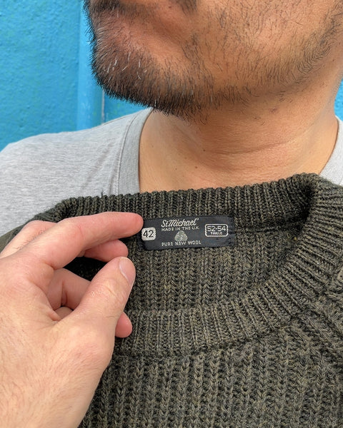 St. Michael Pure Wool Sweater, Size 52-54