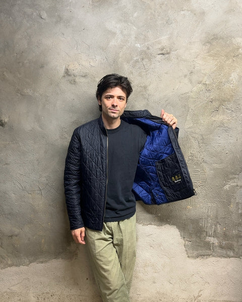 Barbour Black Quilted Jacket, Size L