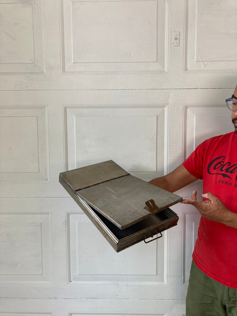 Vintage Metal Document Case