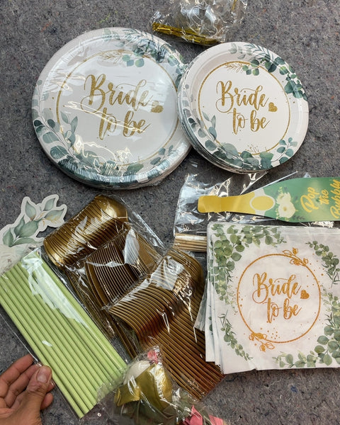 Bride To Be Party Supplies Set
