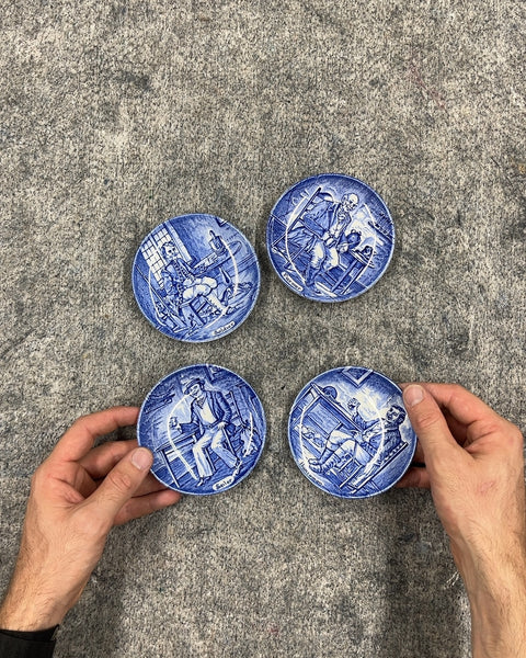 Vintage Enoch Wedgwood Character Plates, 4"