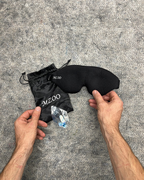 MZOO Sleep Eye Mask with Pouch and Earplugs