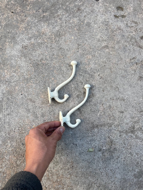 Vintage White Hooks