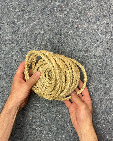 Coiled Natural Fiber Rope