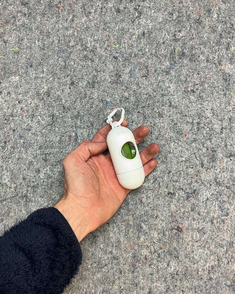 White Pet Waste Bag Dispenser