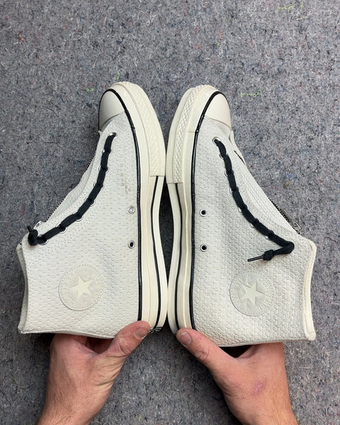 Converse Chuck 70 Zip High in the 'Egret Black', Size US 8.5M or 10.5W or EU 42