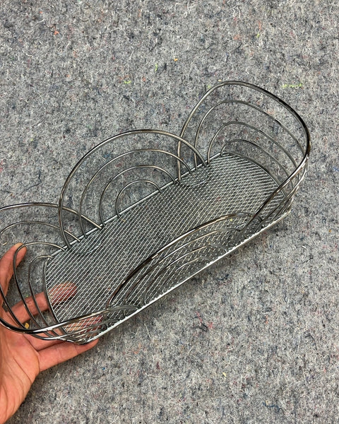Silver Metal Wire Basket For Your Bananas Or Something