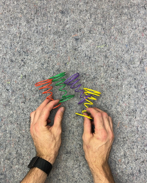 Colorful Slinky Springs Egg Holders