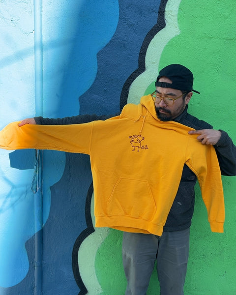 Meditate Or I'll Kill You Hoodie, Size S