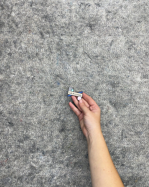 Lab Assistant Enamel Brooch Pin