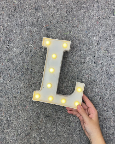 Light Up Marquee Letter L