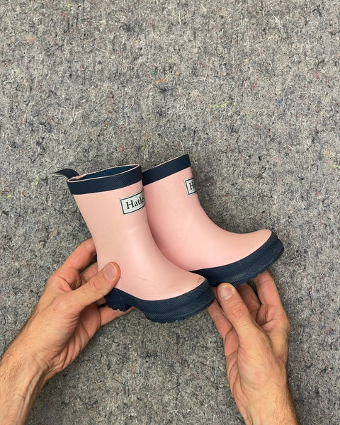 Hatley Pink Kids Rain Boots, Size 5