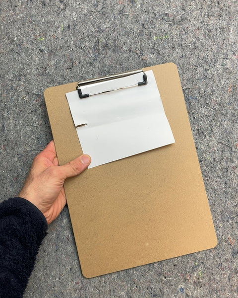 Brown Clipboard with Metal Clip, #4