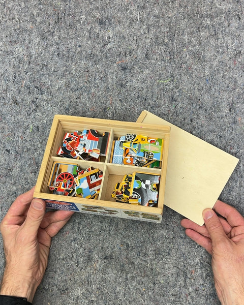 Melissa & Doug Wooden Jigsaw Puzzles Vehicles