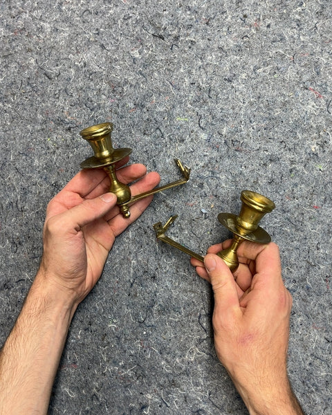 Brass Wall Mount Candle Holders
