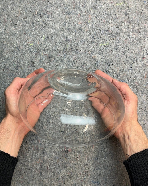 Very Pretty Clear Glass Bowl, W9"