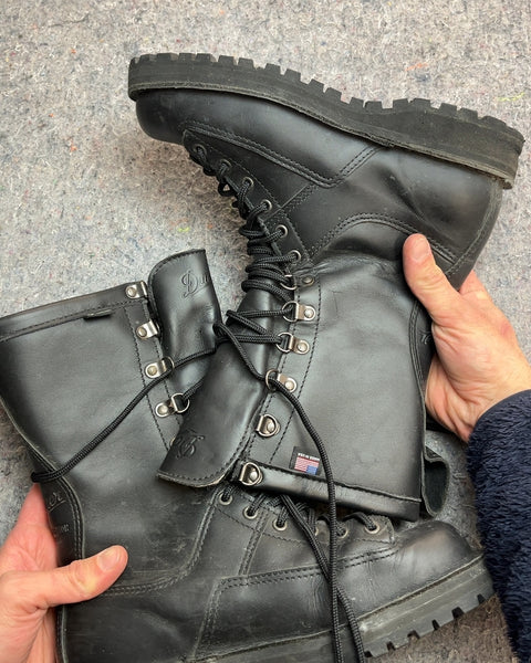 Danner Fort Lewis Black Leather Women Boots, Size US 7W or EU 40