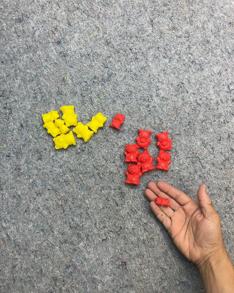 Red and Yellow Bear Counters
