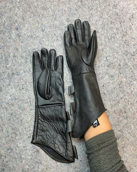 Gladiator Batman Leather Gloves, Sz M