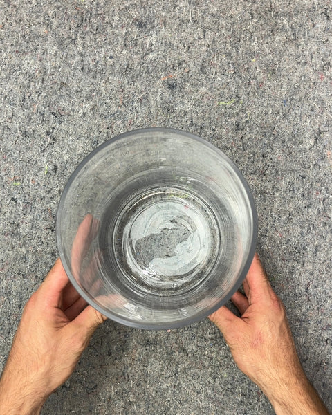 Bigass Clear Glass Vase, H10"
