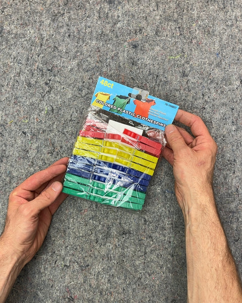 48-Count Colored Plastic Clothespins