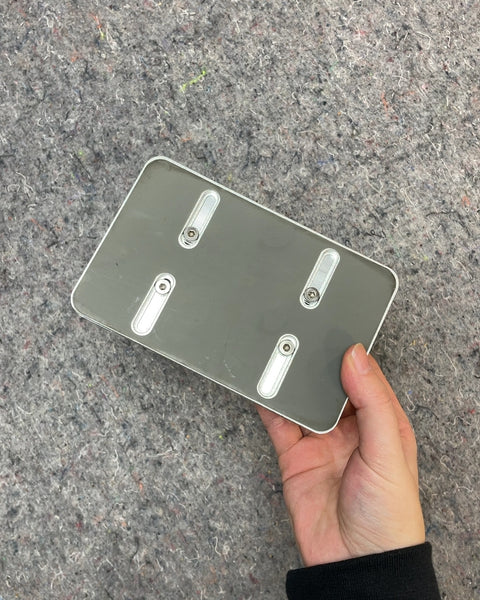 Silver Metal Vertical Laptop Stand