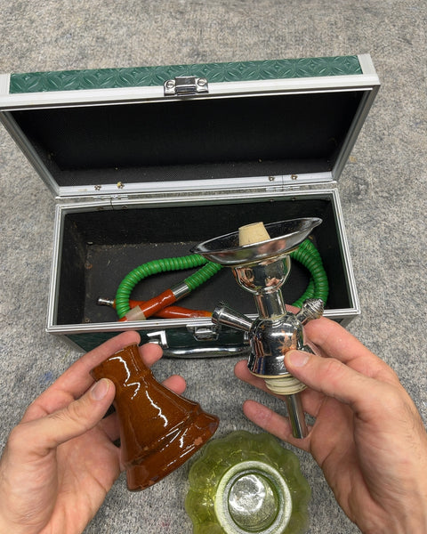 Mini Travel Hookah Pipe Set with Carrying Case