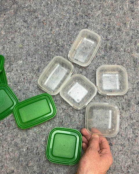 Bunch Of Small Plastic Food Containers