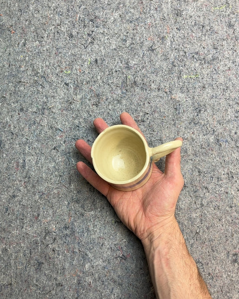 Prettiest Ceramic Mug with Blue Stripe