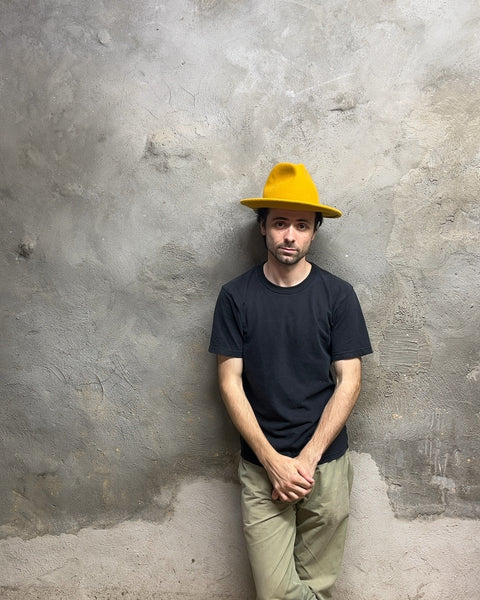 Universal Thread Yellow Felt Fedora Hat