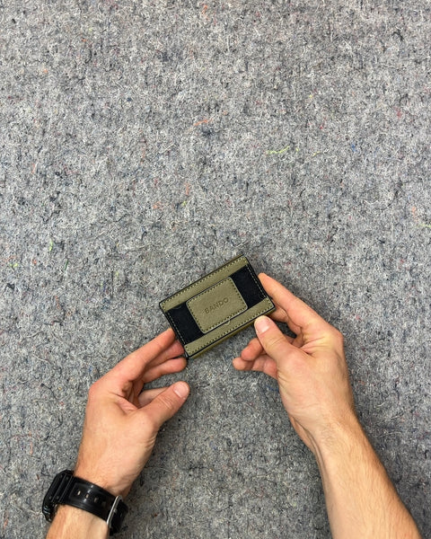 Bando Olive Green Card Holder Wallet