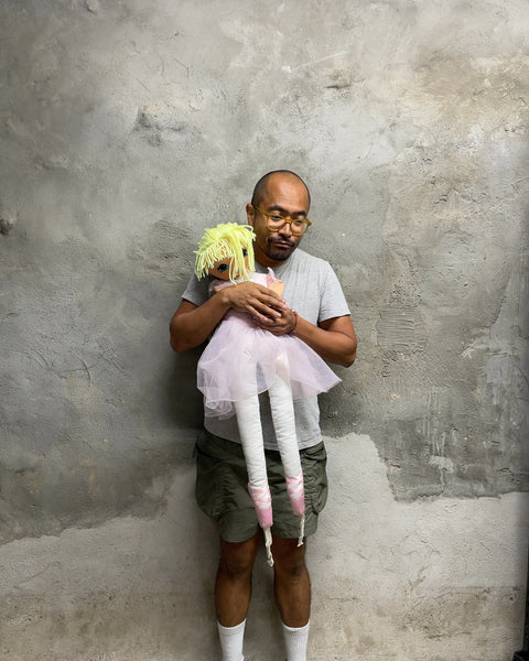Large Ballerina Rag Doll in Pink Tutu