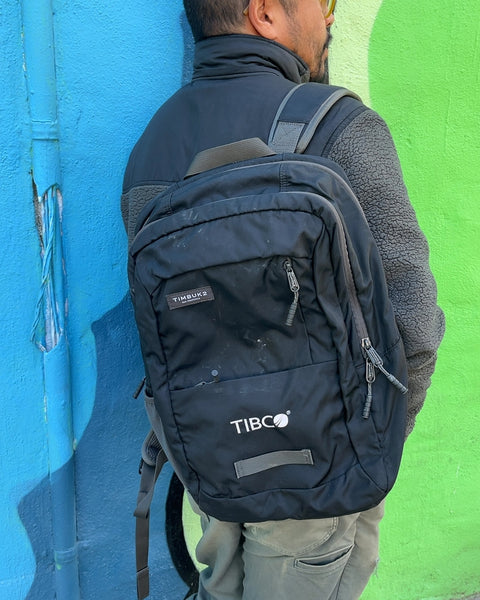 Timbuk2 Black Backpack with Tibco Logo