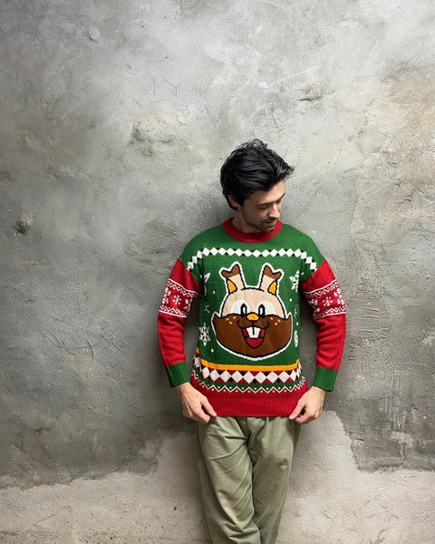 Pokemon Center Bidoof Ugly Christmas Sweater, Size M
