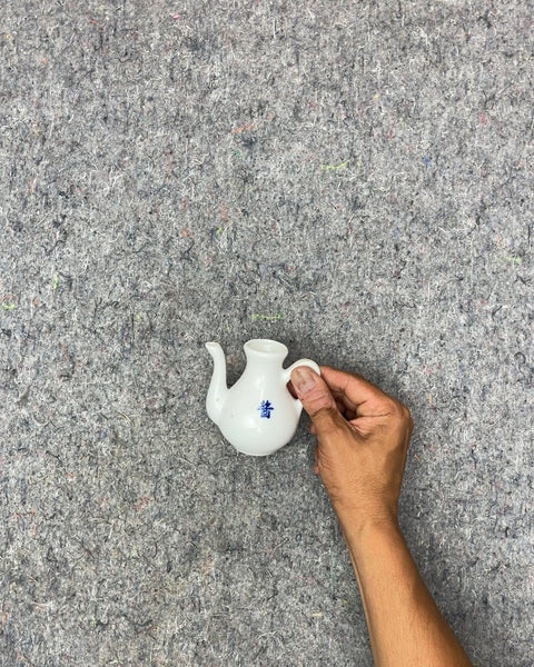 White Ceramic Sauce Dispenser