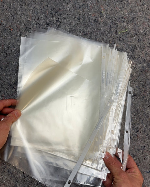 Bunch Of Sheet Protectors, 3-Ring Binder