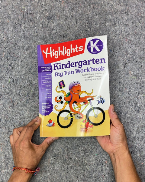 Highlights Kindergarten Big Fun Workbook, 2 Pages Drawn On