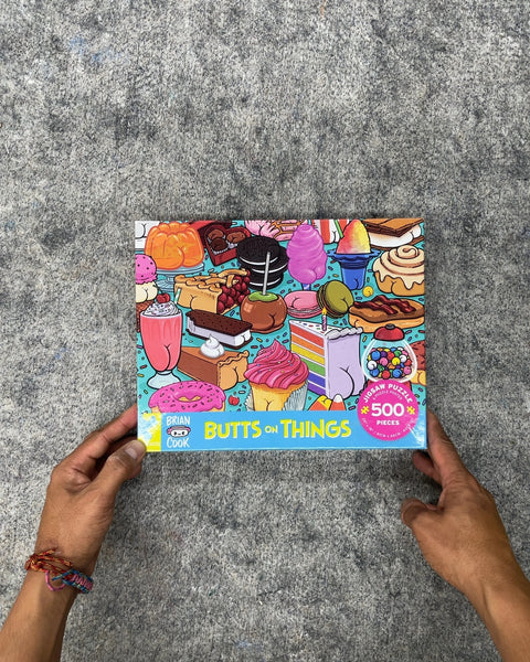 Brian Cook Butts On Things 500-Piece Jigsaw Puzzle